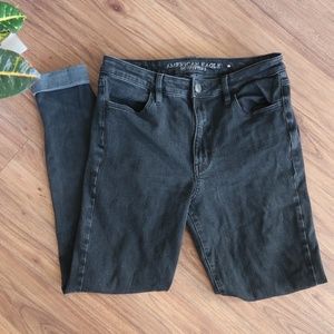 American Eagle Black High Rise Jegging